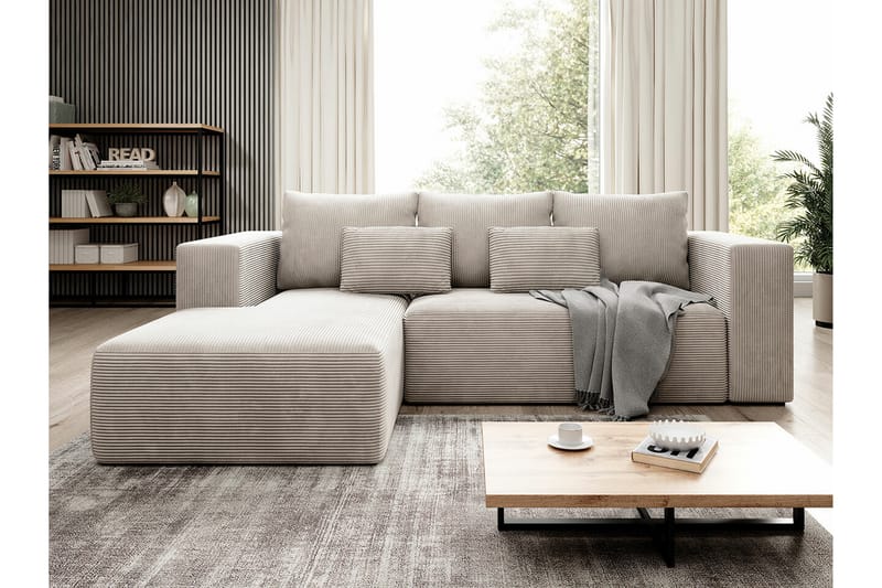 3-sits Hörnbäddsoffa Listowel - Möbler - Soffa - Bäddsoffa - Bäddsoffa divan