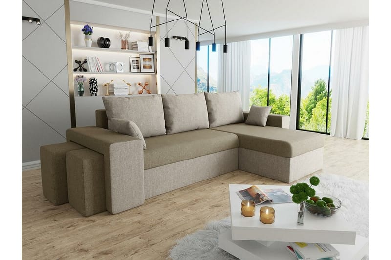 3-sits Hörnbäddsoffa Midfeld - Möbler - Soffa - Bäddsoffa - Hörnbäddsoffa