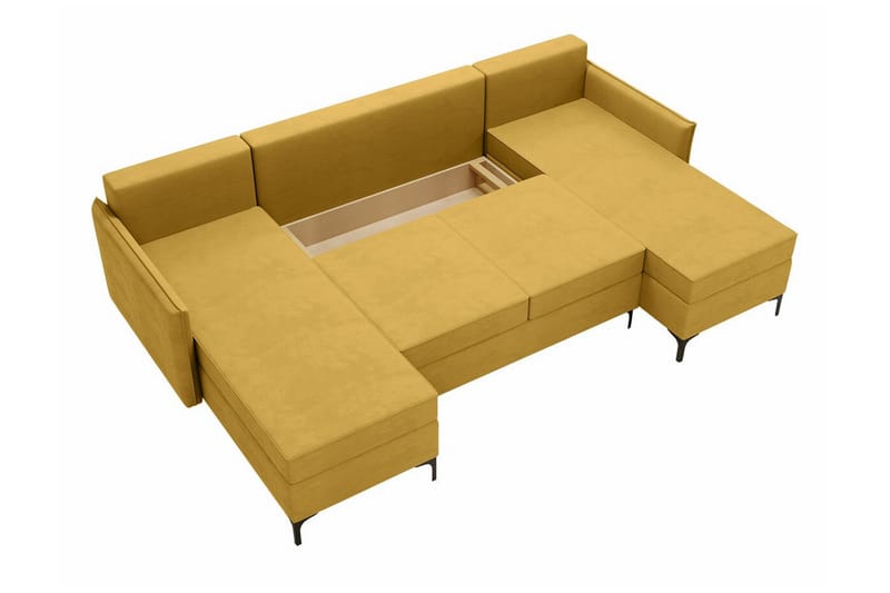 4-sits Hörnbäddsoffa Knocklong - Cream - Möbler - Soffa - Bäddsoffa - Hörnbäddsoffa