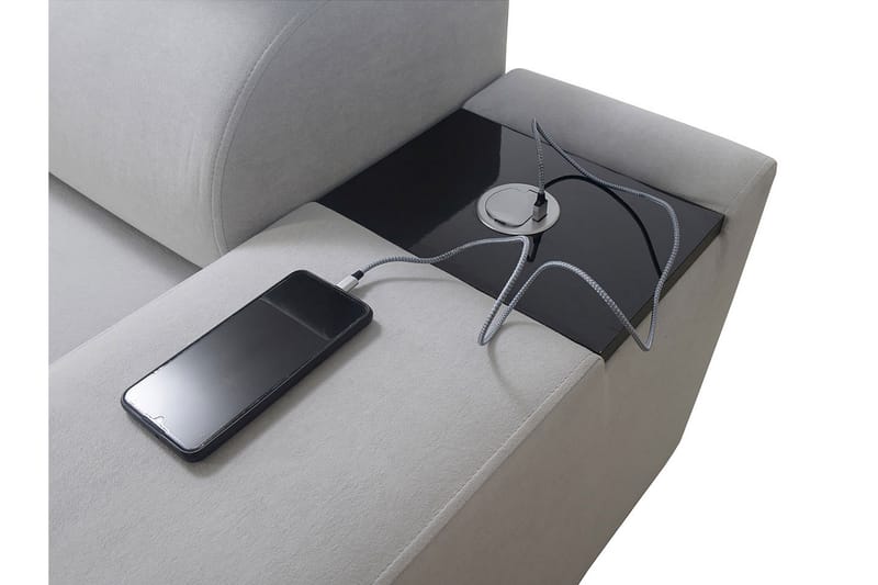 4-sits Hörnbäddsoffa Torretta Vänster - Ljusgrå - Möbler - Soffa - Bäddsoffa - Hörnbäddsoffa