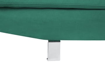 5-sits Hörnbäddsoffa Dagsvad Vänster - Sammet/Grön - Möbler - Soffa - Bäddsoffa - Hörnbäddsoffa