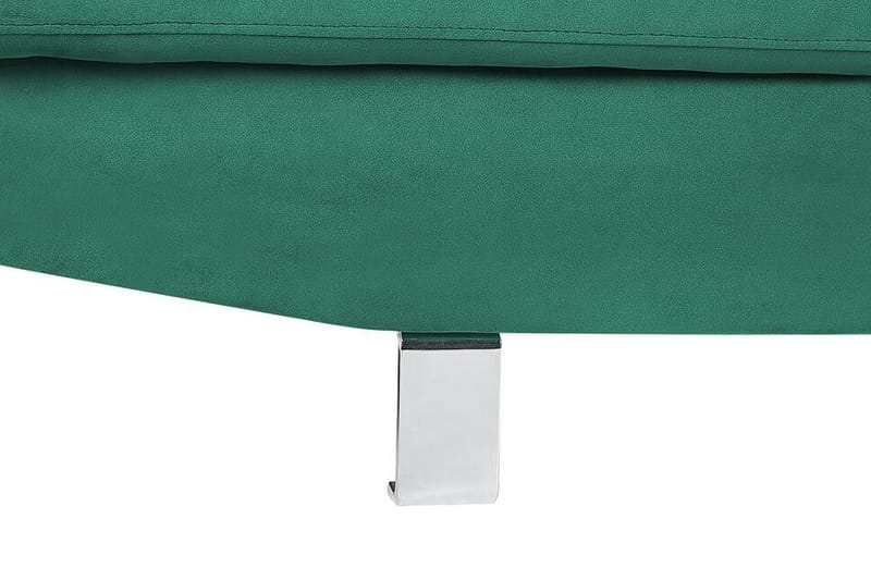 5-sits Hörnbäddsoffa Dagsvad Vänster - Sammet/Grön - Möbler - Soffa - Bäddsoffa - Hörnbäddsoffa