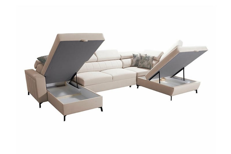 5-sits Hörnbäddsoffa Galbally - Möbler - Soffa - Bäddsoffa - Hörnbäddsoffa