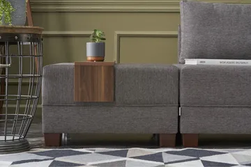 Algeria Hörnbäddsoffa Höger - Brun - Möbler - Soffa - Bäddsoffa - Hörnbäddsoffa