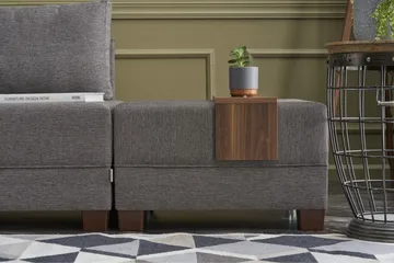 Algeria Hörnbäddsoffa Vänster - Grå - Möbler - Soffa - Bäddsoffa - Hörnbäddsoffa