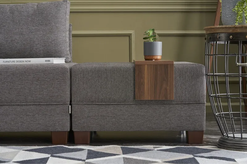 Algeria Hörnbäddsoffa Vänster - Grå - Möbler - Soffa - Bäddsoffa - Hörnbäddsoffa