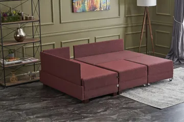 Algeria Hörnbäddsoffa Vänster - Röd - Möbler - Soffa - Bäddsoffa - Hörnbäddsoffa