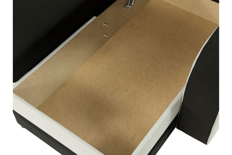 Alvared 3-sits Hörnbäddsoffa Universal - Svart/Grå - Möbler - Soffa - Bäddsoffa - Bäddsoffa divan