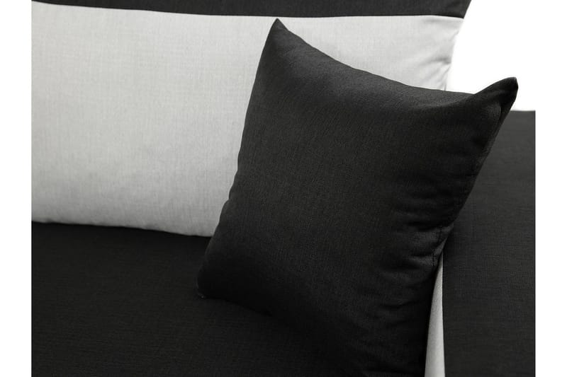 Alvared 3-sits Hörnbäddsoffa Universal - Svart/Grå - Möbler - Soffa - Bäddsoffa - Bäddsoffa divan