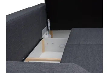 Alvares Hörnbäddsoffa - Grå - Möbler - Soffa - Bäddsoffa - Hörnbäddsoffa