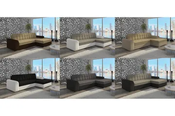 Amerikana Hörnbäddsoffa med Divan - Grå - Möbler - Soffa - Bäddsoffa - Bäddsoffa divan