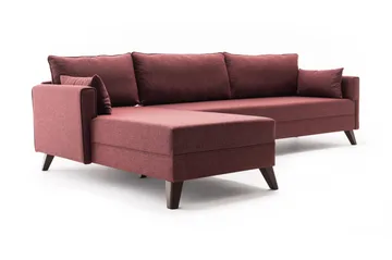 Antigua Divanbäddsoffa Vänster - Röd - Möbler - Soffa - Bäddsoffa - Hörnbäddsoffa