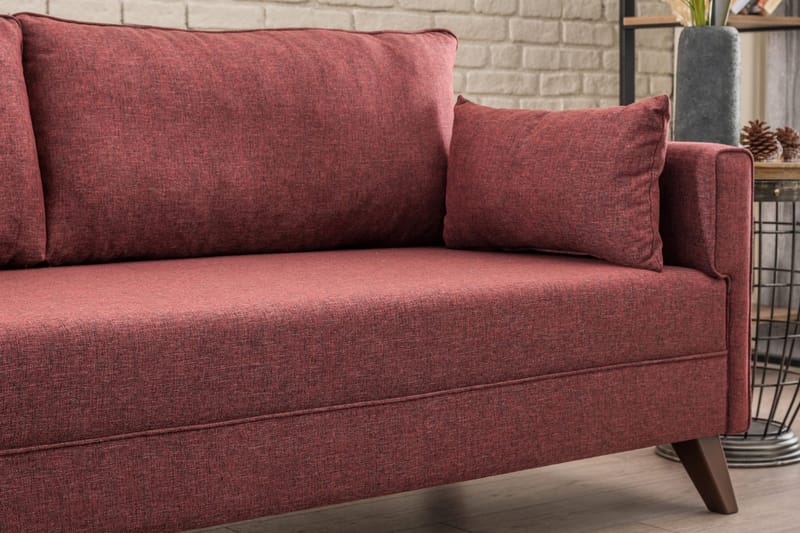 Antigua Divanbäddsoffa Vänster - Röd - Möbler - Soffa - Bäddsoffa - Hörnbäddsoffa