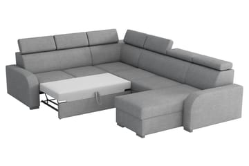 Bäddhörnsoffa Dung Large - Grå - Möbler - Soffa - Bäddsoffa - Hörnbäddsoffa