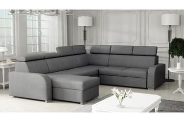 Bäddhörnsoffa Dung Large - Grå - Möbler - Soffa - Bäddsoffa - Hörnbäddsoffa