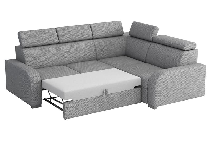 Bäddhörnsoffa Dung Vändbar - Grå - Möbler - Soffa - Bäddsoffa - Hörnbäddsoffa