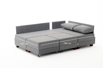 Bäddsoffa Bulgaria - Brun - Möbler - Soffa - Bäddsoffa - Hörnbäddsoffa
