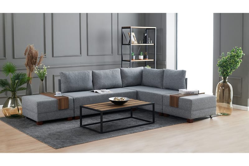 Bäddsoffa Bulgaria - Grå - Möbler - Soffa - Bäddsoffa - Hörnbäddsoffa