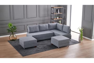 Bäddsoffa Bulgaria - Grå - Möbler - Soffa - Bäddsoffa - Hörnbäddsoffa