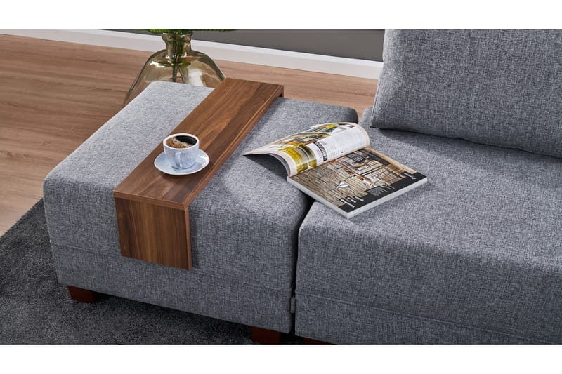 Bäddsoffa Bulgaria - Grå - Möbler - Soffa - Bäddsoffa - Hörnbäddsoffa