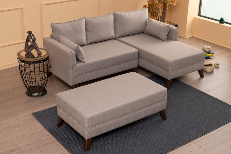 Bäddsoffa Burundi 2-sits - Beige - Möbler - Soffa - Divansoffa & schäslongsoffa - 4 sits soffa med divan