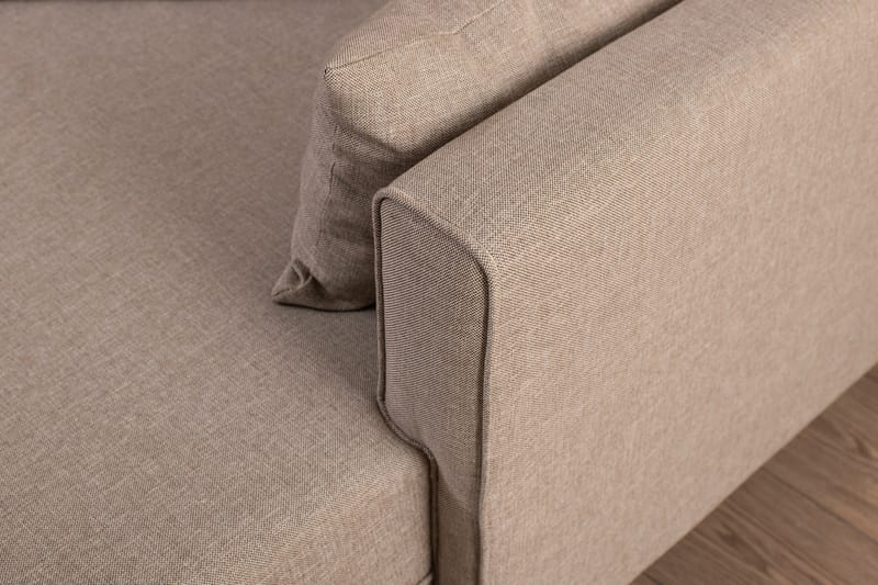 Bäddsoffa Burundi 2-sits - Beige - Hörnbäddsoffa