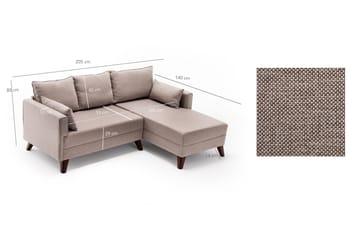 Bäddsoffa Burundi 2-sits - Beige - Möbler - Soffa - Divansoffa & schäslongsoffa - 4 sits soffa med divan