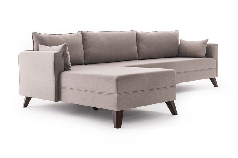 Bäddsoffa Burundi - Beige - Möbler - Soffa - Bäddsoffa - Hörnbäddsoffa