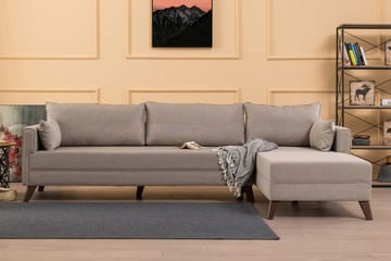 Bäddsoffa Burundi - Beige - Möbler - Soffa - Bäddsoffa - Hörnbäddsoffa