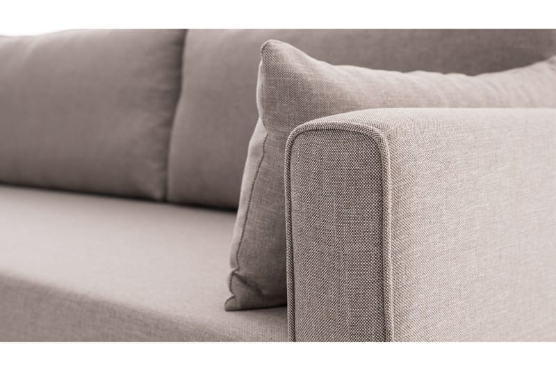 Bäddsoffa Burundi - Beige - Möbler - Soffa - Bäddsoffa - Hörnbäddsoffa