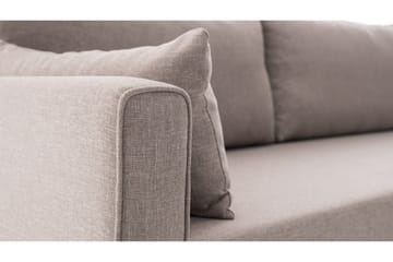 Bäddsoffa Burundi - Beige - Möbler - Soffa - Bäddsoffa - Hörnbäddsoffa