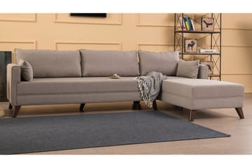Bäddsoffa Burundi - Beige - Möbler - Soffa - Bäddsoffa - Hörnbäddsoffa