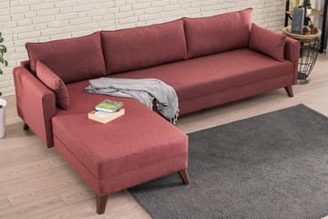 Bäddsoffa Burundi - Röd - Möbler - Soffa - Bäddsoffa - Hörnbäddsoffa