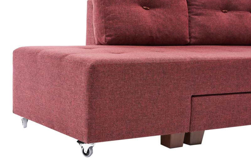 Bäddsoffa Cyprus - Röd - Möbler - Soffa - Bäddsoffa - Hörnbäddsoffa
