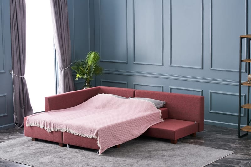 Bäddsoffa Cyprus - Röd - Möbler - Soffa - Bäddsoffa - Hörnbäddsoffa