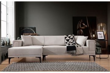 Bäddsoffa med divan Naoko - Beige - Möbler - Soffa - Bäddsoffa - Hörnbäddsoffa