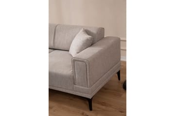 Bäddsoffa med divan Naoko - Ljusbrun - Möbler - Soffa - Bäddsoffa - Hörnbäddsoffa