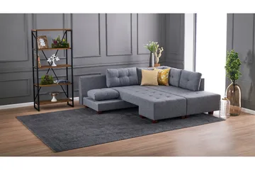 Brunei Hörnbäddsoffa Höger - Grå - Möbler - Soffa - Bäddsoffa - Hörnbäddsoffa