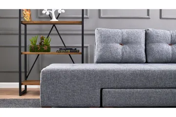 Brunei Hörnbäddsoffa Höger - Grå - Möbler - Soffa - Bäddsoffa - Hörnbäddsoffa