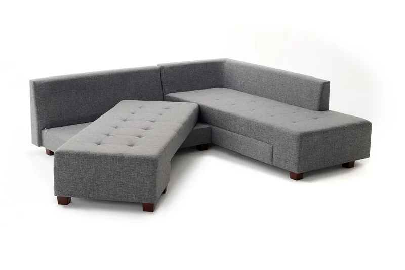 Brunei Hörnbäddsoffa Höger - Grå - Möbler - Soffa - Bäddsoffa - Hörnbäddsoffa