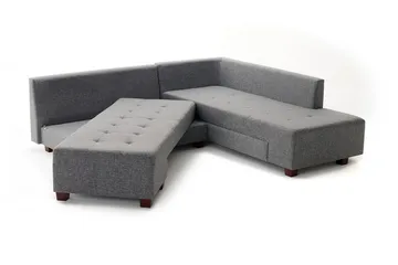 Brunei Hörnbäddsoffa Höger - Grå - Möbler - Soffa - Bäddsoffa - Hörnbäddsoffa