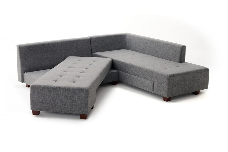 Brunei Hörnbäddsoffa Höger - Grå - Möbler - Soffa - Bäddsoffa - Hörnbäddsoffa