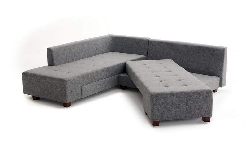 Brunei Hörnbäddsoffa Vänster - Grå - Möbler - Soffa - Bäddsoffa - Hörnbäddsoffa