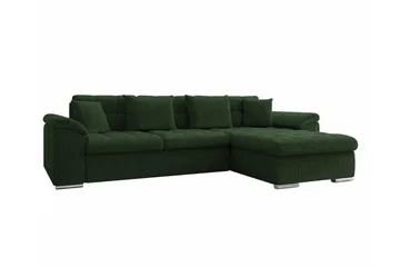 Camior 3-sits Hörnbäddsoffa Dark green - Möbler - Soffa - Bäddsoffa - Hörnbäddsoffa