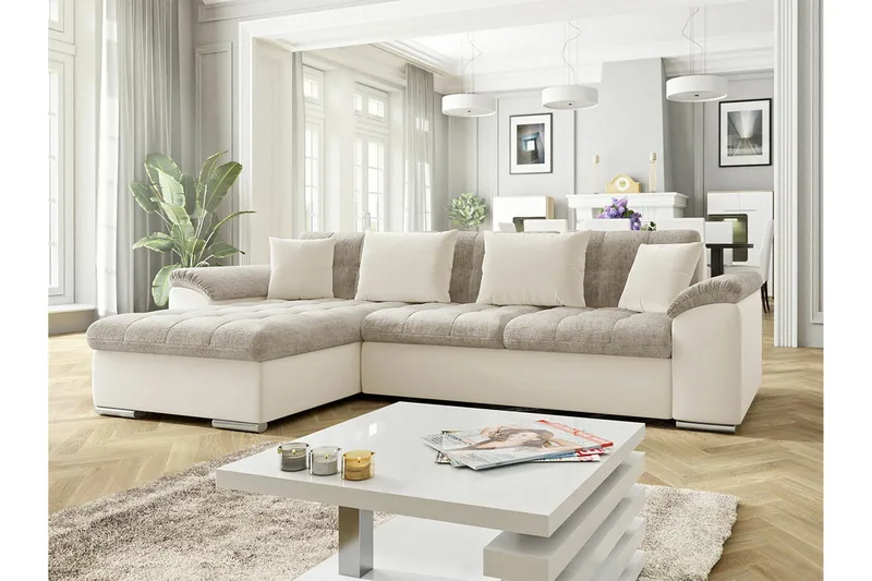 Camior 3-sits Hörnbäddsoffa Grey - Möbler - Soffa - Bäddsoffa - Bäddsoffa divan