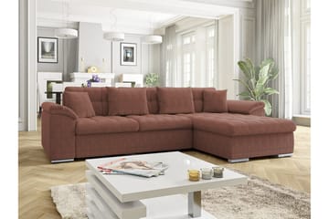 Camior 3-sits Hörnbäddsoffa NO_BRAND Brown - Möbler - Soffa - Bäddsoffa - Hörnbäddsoffa