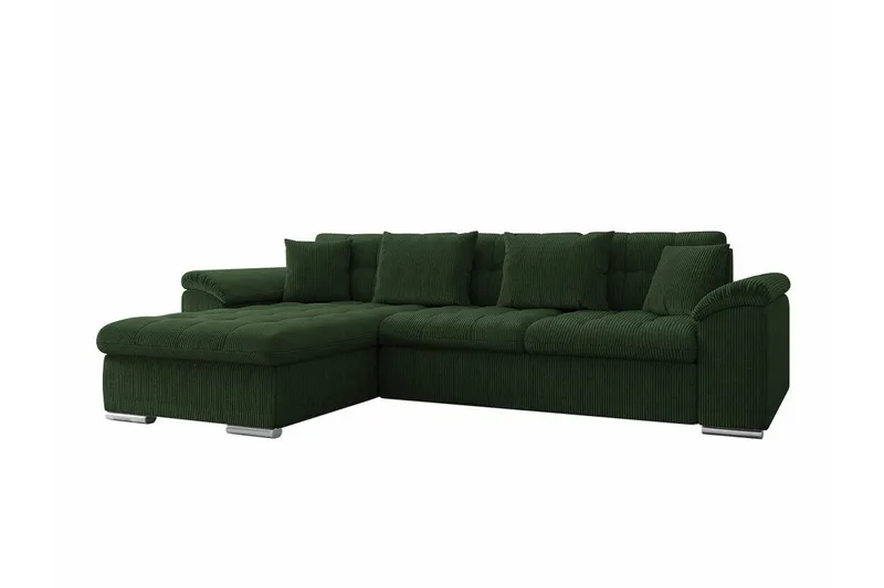 Camior 3-sits Hörnbäddsoffa NO_BRAND Dark green