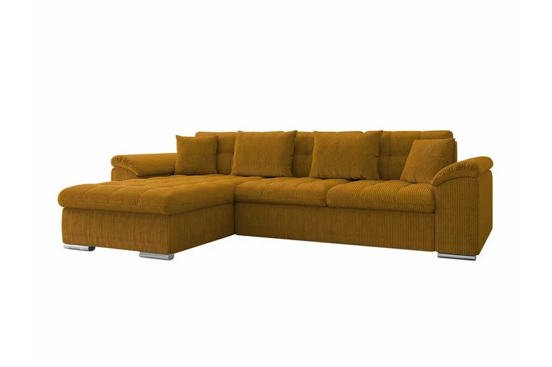 Camior 3-sits Hörnbäddsoffa NO_BRAND Dark yellow