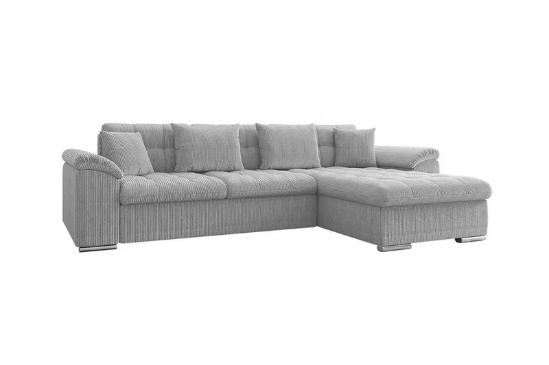 Camior 3-sits Hörnbäddsoffa NO_BRAND Ljusgrå