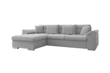 Camior 3-sits Hörnbäddsoffa NO_BRAND Ljusgrå - Möbler - Soffa - Bäddsoffa - Hörnbäddsoffa